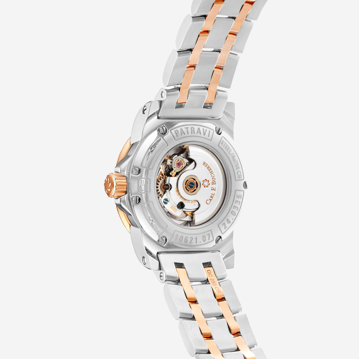 Lifestyle view of Carl F. Bucherer women's two tone watch
