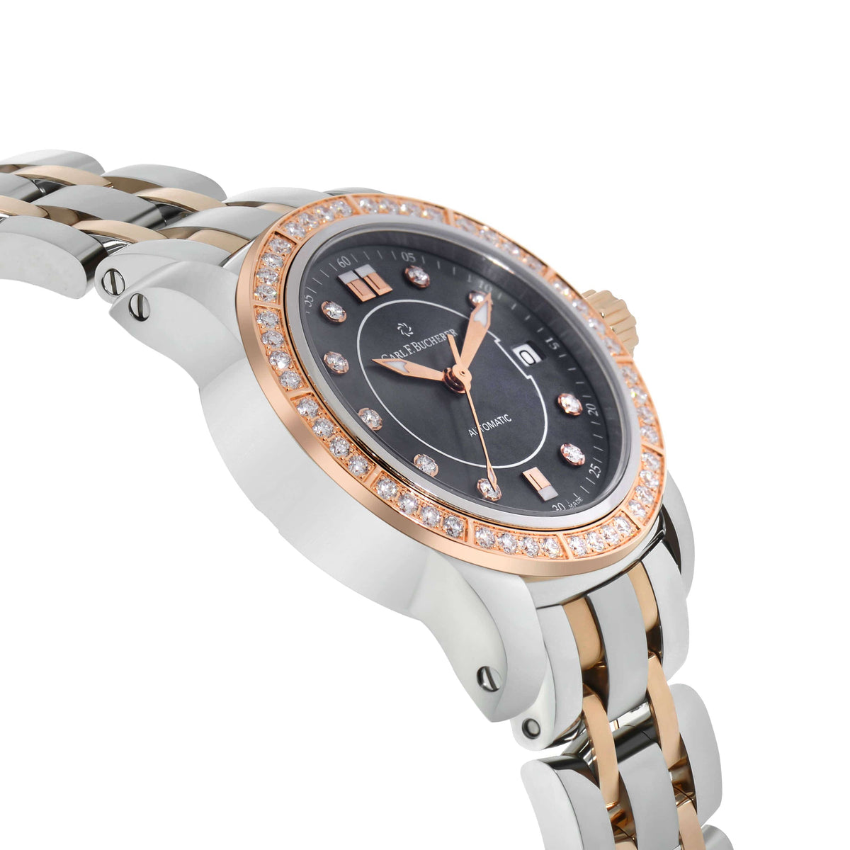Lifestyle view of Carl F. Bucherer women's two tone watch
