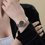 Front view of Carl F. Bucherer women's two tone watch