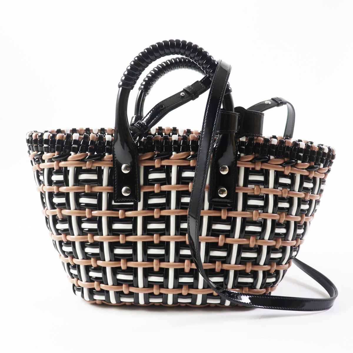 Crismontia elegant leather Luxury Bag angled view