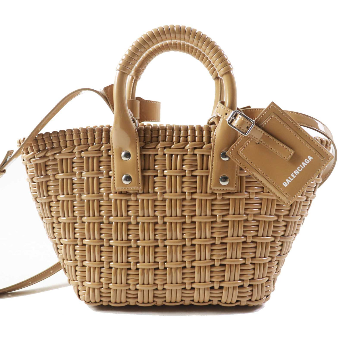 Balenciaga women's handbag Beige luxury designer leather