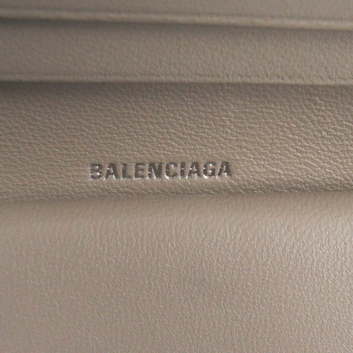 Balenciaga designer wallet leather closeup detail