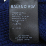 Balenciaga authentic luxury handbag Blue leather craftsmanship