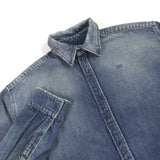 Balenciaga authentic luxury handbag Blue denim craftsmanship