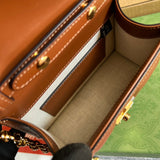 Close-up detail of poised bag design