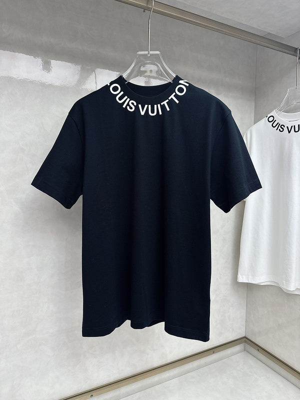 Side profile of Louis Vuitton cotton t-shirt with streetwear-inspired cut