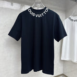 Side profile of Louis Vuitton cotton t-shirt with streetwear-inspired cut