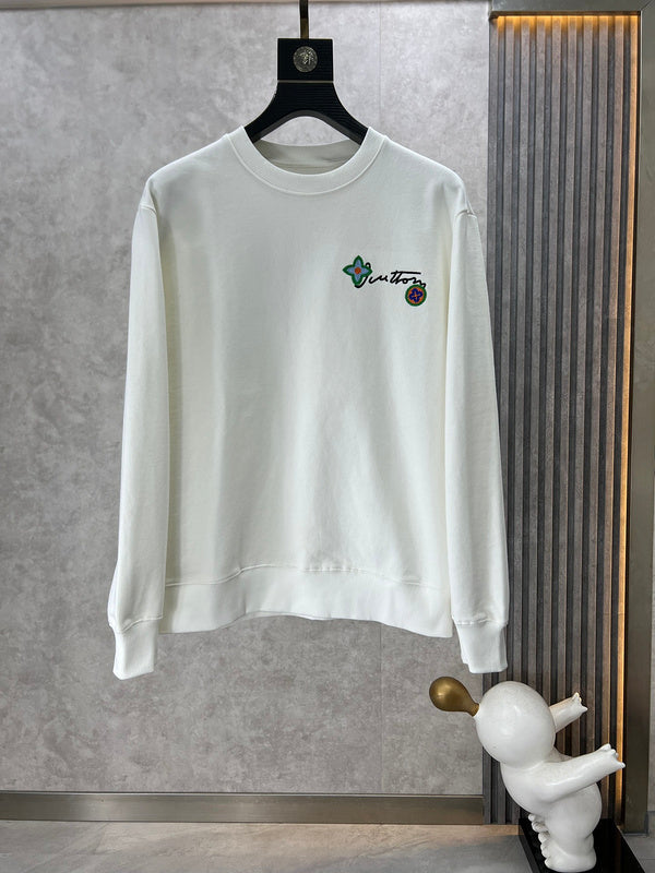 Back view of Louis Vuitton luxury clothing with logo-detail design