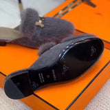 Hermès White Chelsea Boots - Toe Detail View