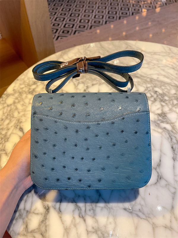 Close-up detail of timeless bag design
