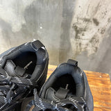 Balenciaga White Chunky Platform Sneakers - Angled View