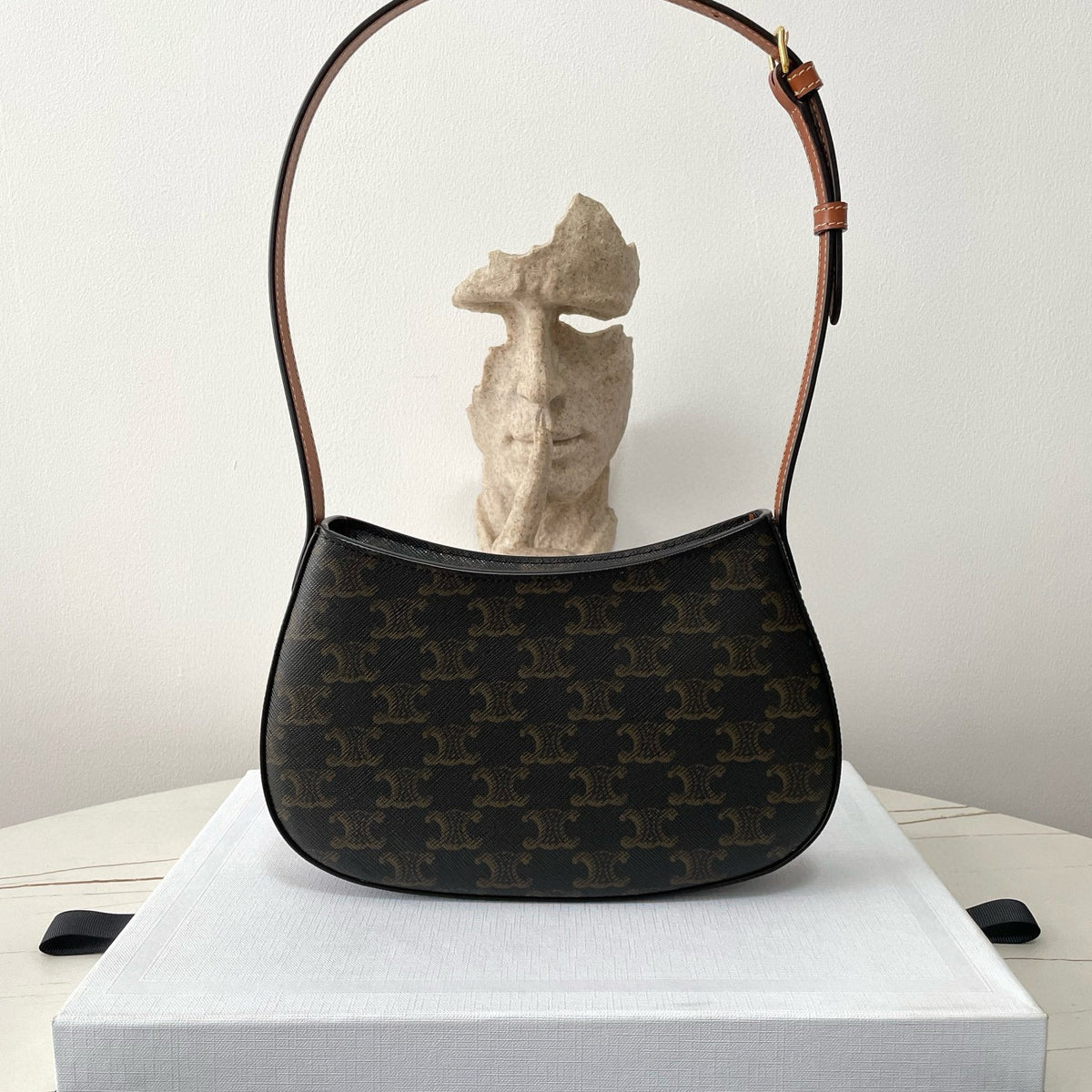 Front view of Celine Tilly Medium Bag premium medium bag