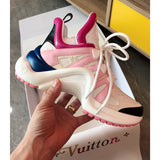 Louis Vuitton luxury shoes detail shot