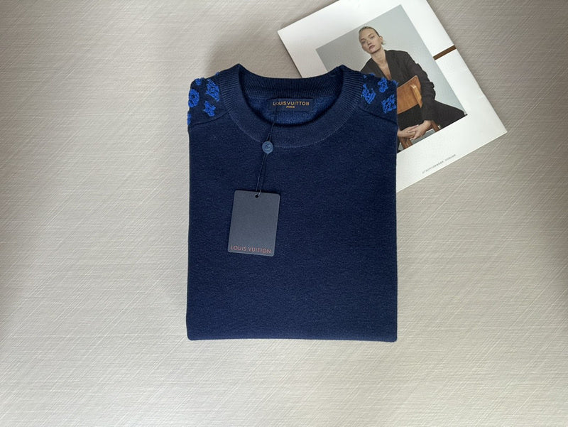 Back view of Louis Vuitton luxury clothing with contemporary cut