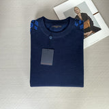 Back view of Louis Vuitton luxury clothing with contemporary cut