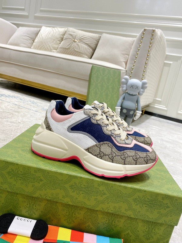 Gucci Designer sneakers in crisp white everyday casual design front view
