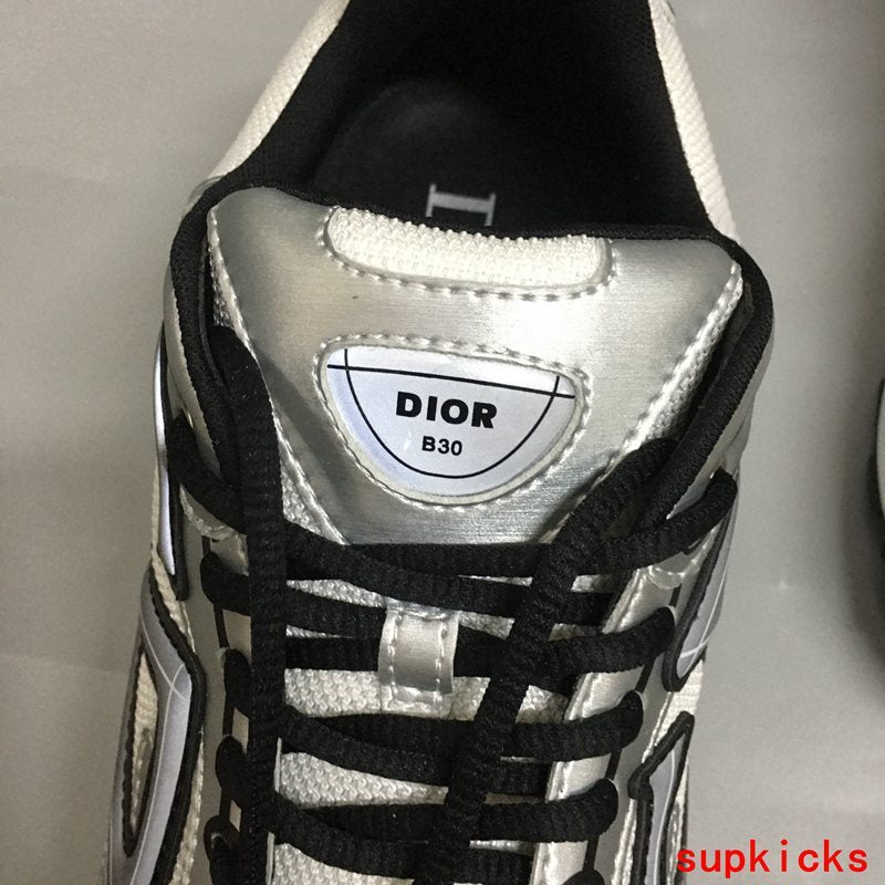 Dior shoes Style 007 - close-up of iconic logo design (alternate angle)