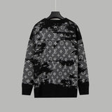 Close-up detail shot of Louis Vuitton luxury clothing with streetwear-inspired cut