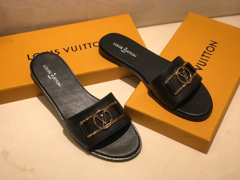 Louis Vuitton luxury shoes detail shot