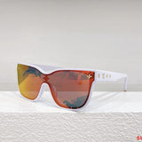 Close-up detail view of Louis Vuitton unisex sunglasses
