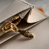  classic crossbody bag detail view showing craftsmanship