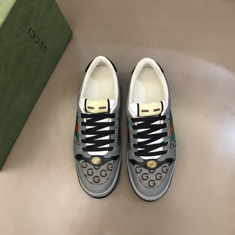 Gucci tonal black luxury sneakers view 10 padded collar comfort