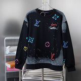 Back view of Louis Vuitton luxury clothing with streetwear-inspired cut