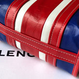 Bold Faux Leather Handbag - Polished Finish | Women's Luxury Handbag #934 - back view (image 4) of designer-inspired handbag
