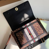 Chic Vegan Leather Handbag - Statement Silhouette | Women's Fashion Handbag #1113 - styled full view (image 7) of designer-inspired handbag