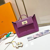 Poised bag shown from front angle