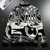 Side profile of Louis Vuitton luxury clothing with runway-inspired design