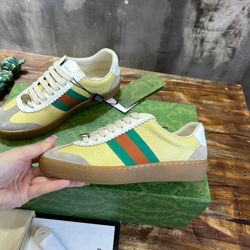 Gucci fresh white-and-black luxury sneakers view 9 minimalist modern build
