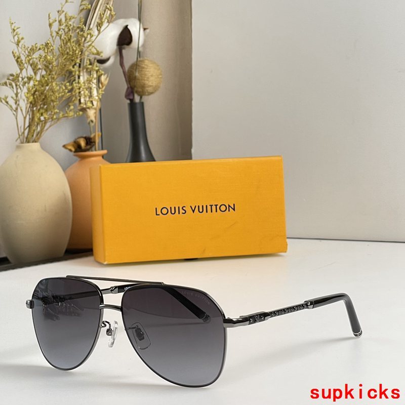 Side view of Louis Vuitton unisex sunglasses