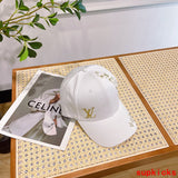 Close-up detail view of Louis Vuitton unisex cap