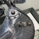 Refined Vegan Leather Handbag - Statement Silhouette | Women's Statement Accessory #369 - interior view (image 6) of designer-inspired handbag