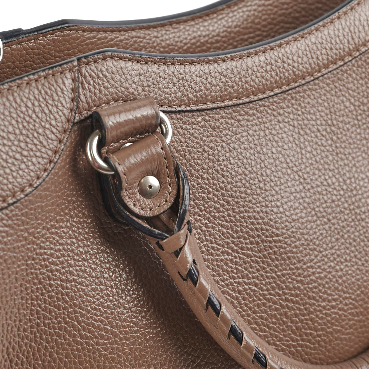 Balenciaga Neo Classic Taupe Shoulder Bag | Structured Leather Handbag