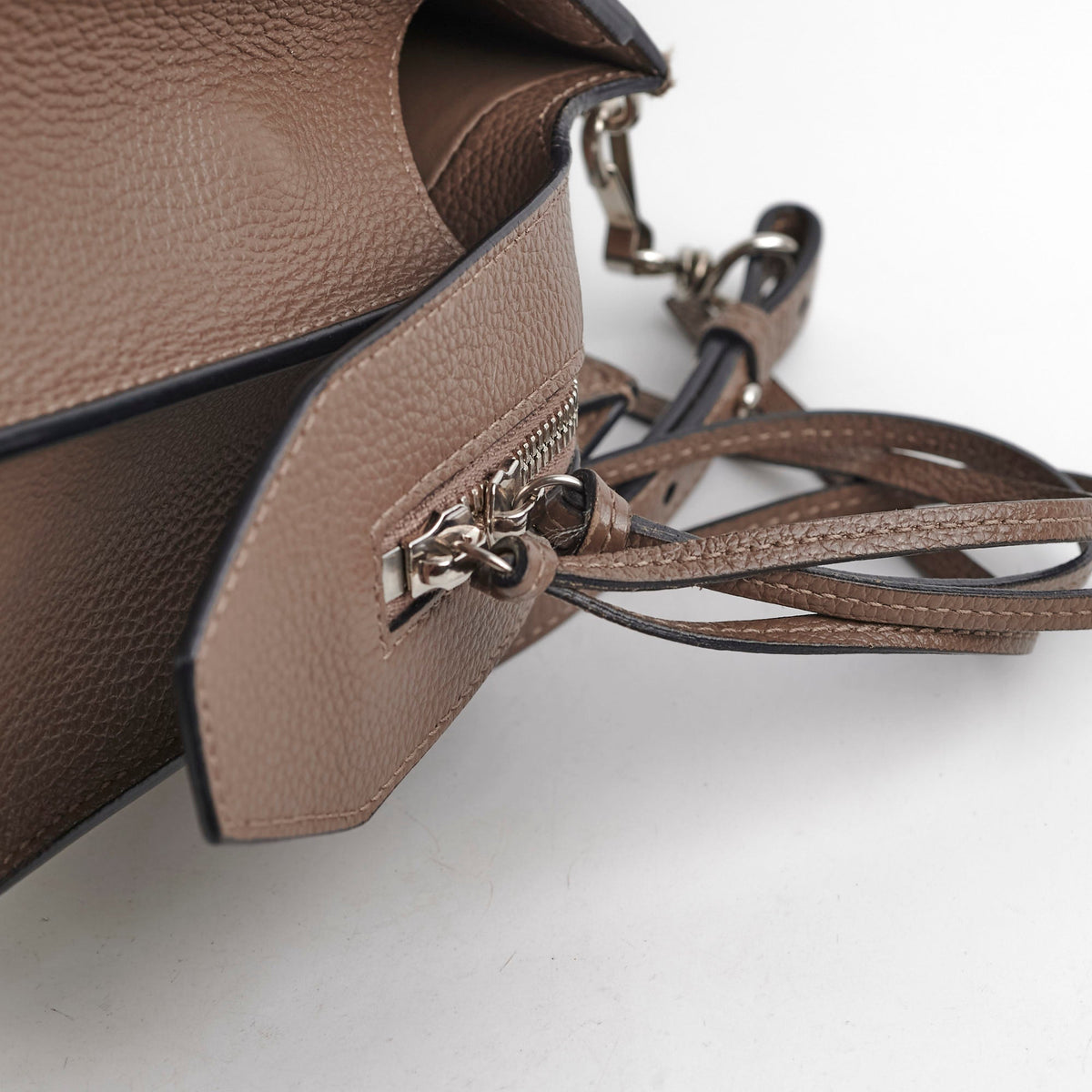 Balenciaga Neo Classic Taupe Shoulder Bag | Structured Leather Handbag