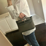  Sophisticated tote bag carried on shoulder 16