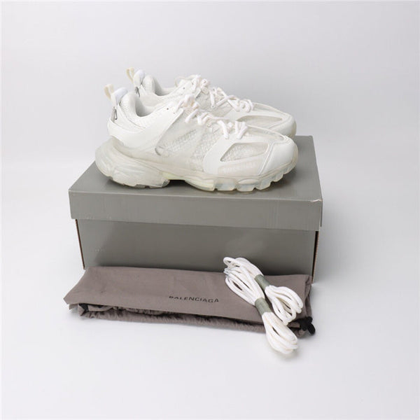 Balenciaga Beige Low-Top Sneakers - Front View