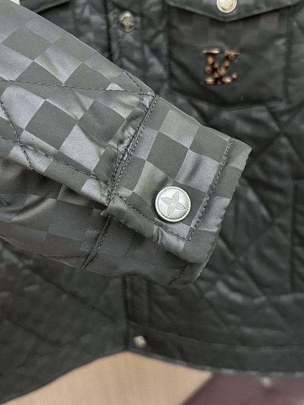 Side profile of Louis Vuitton luxury clothing with streetwear-inspired cut