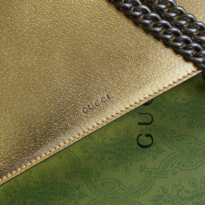Top view of statement polished women's handbag – women's luxury handbag