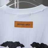 Front view of Louis Vuitton cotton t-shirt with monogram-inspired silhouette