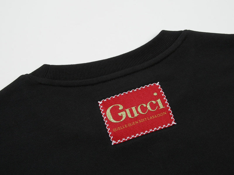 Back view of Gucci luxury clothing with streetwear-inspired cut