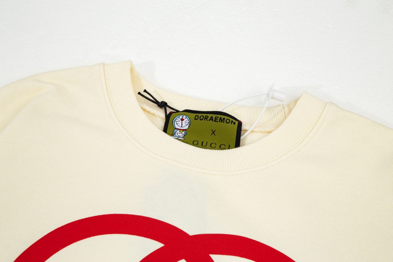 Close-up detail shot of Gucci luxury clothing with everyday silhouette