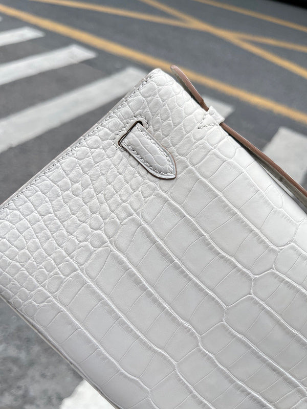 Polished bag shown from front angle