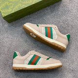 Gucci muted earth tones luxury sneakers view 7 everyday casual design
