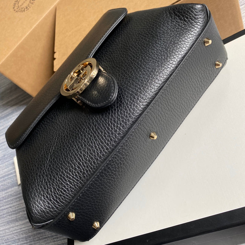 Back view of everyday-luxe sleek women's handbag – women's statement bag