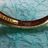 Close-up detail view of Cartier unisex jewelry piece