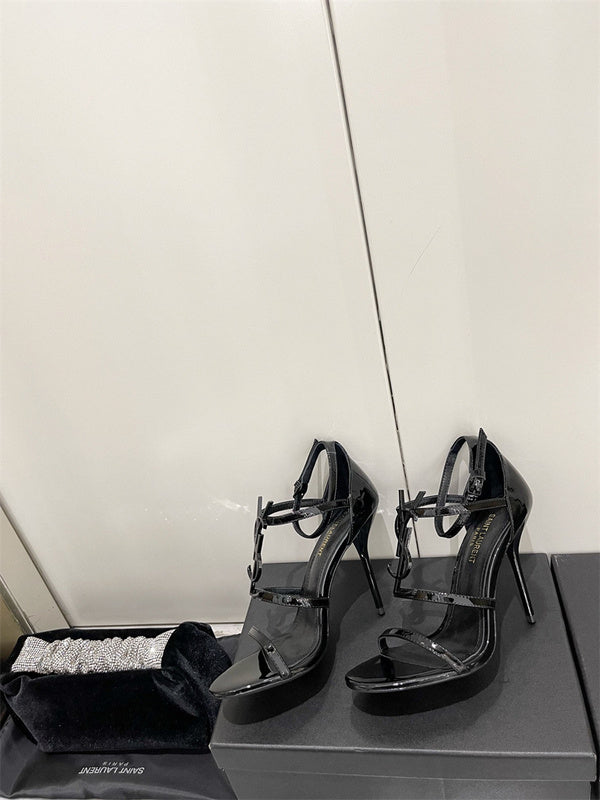 Saint Laurent designer shoes full view