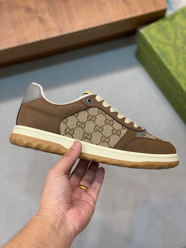 Gucci all-black luxury sneakers view 9 heritage-inspired look
